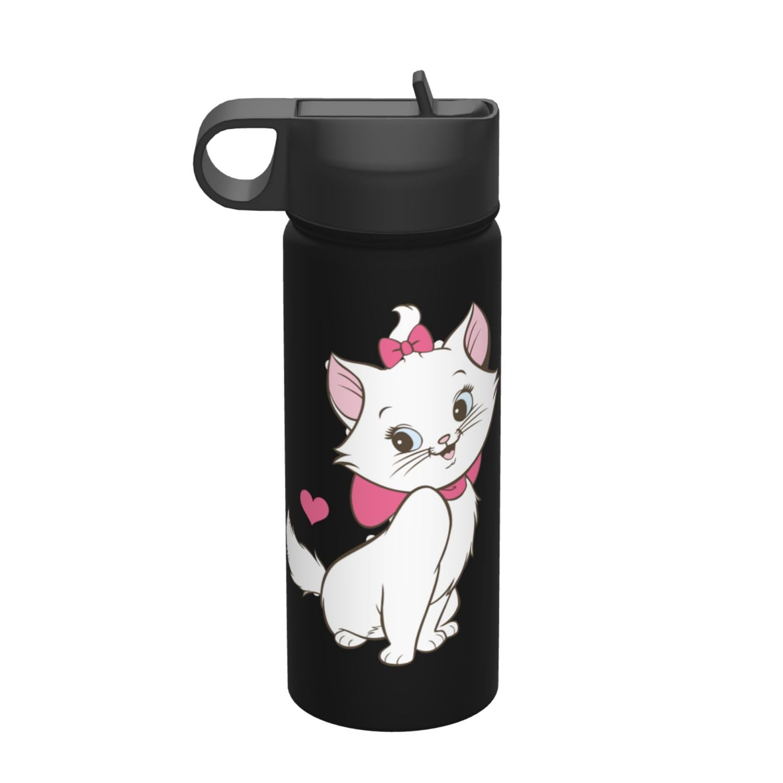Amazon | 猫柄 マリーちゃん8 アニメ 水筒 真空断熱 保温 保冷